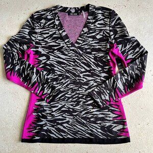 NWT Nic + Zoe Zebra Sweater